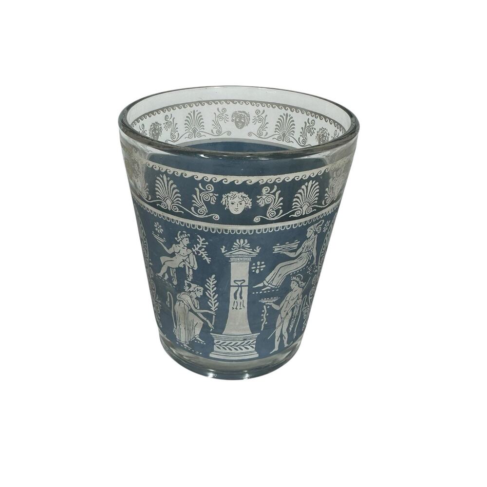Jeannette‎ Grecian Wedgwood Blue Jasperware Juice Glass Tumbler Hellenic 3.25"